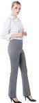 Houndstooth Stretchy Yoga Dress Pants for Women