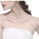 Stylish Square Diamond Sterling Silver Necklace