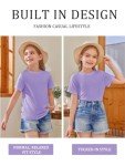 Purple Short Sleeve T-Shirt for Girls 5-14