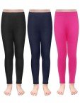 3 Pack Girls' Warm Fleece Leggings Tights