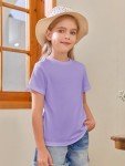 Purple Short Sleeve T-Shirt for Girls 5-14