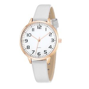 Dainty Waterproof Analog Leather Watch for Women