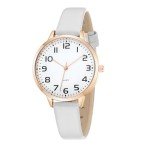 Dainty Waterproof Analog Leather Watch for Women