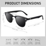 Stylish Horn Rimmed Polarized Sunglasses for All