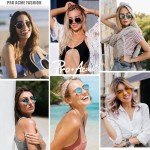 Chic Gold Frame Polarized Sunglasses for Women
