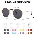Chic Gold Frame Polarized Sunglasses for Women