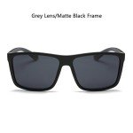 Vintage Matte Black Polarized Sunglasses for Men & Women