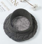 Warm Knit Winter Hat for Women - Dark Grey