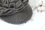 Warm Knit Winter Hat for Women - Dark Grey