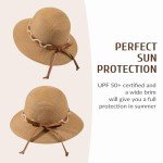 Wide Brim Sun Hat for Women - Khaki