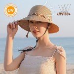 Wide Brim Sun Hat for Women - Khaki
