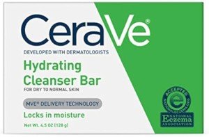 CeraVe Hydrating Cleanser Bar - Soap-Free & Moisturizing