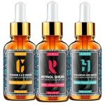 Face Serum Set: Vitamin C, Retinol & Hyaluronic Acid