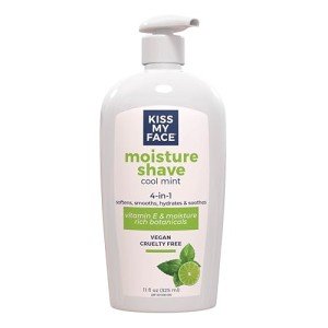 Kiss My Face 4-in-1 Cool Mint Shave Cream 11 oz