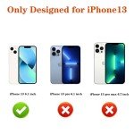 ZETAICIFANG Shockproof Phone Case,Compatible for iPhone 13 Case, 4FT Military Drop Protection Translucent Matte Hard Back with Soft Edge Airbag Protective Phone Cases for iPhone 13 (Pink)