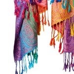 Purple Satin Shawl Scarf for Women