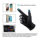 Warm Touch Screen Winter Leather Gloves for Women