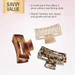 Scunci Claw Clips for Fine Hair - 3 Pack