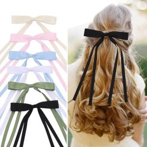 6 Pack Hair Bows Clips for Women & Girls