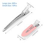 30 Pack Metal Duck Billed Hair Clips