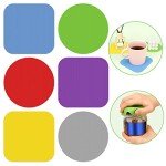 6-Piece Rubber Jar Opener Pad Set