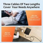 Hrbzo USB C Cable 3-Pack(3ft/6ft/6ft), USB A to USB C Fast Charger Cord Nylon Braided Compatible with 15/Plus/Pro/Pro Max，Galaxy S22 S21 A51 S10 S9, and Other USB C Devices-Black