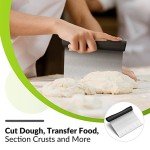 Versatile Stainless Steel Dough and Pizza Scraper
