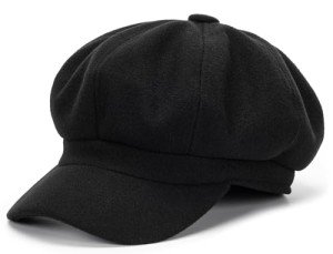 Kids Vintage Duckbill Beret Hat - Black