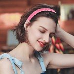 Rainbow Glitter Braided Headbands Set of 6