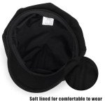 Kids Vintage Duckbill Beret Hat - Black