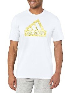 Adidas Men's Metallic T-Shirt in White