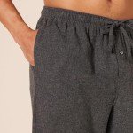 Men's Flannel Pajama Pants in Charcoal Heather