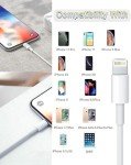 Susnwere 4 Pack [Apple MFi Certified] Apple Charging Cables 6ft, iPhone Chargers, Lightning Fast iPhone Charging Cord for iPhone 12/11/11Pro/11Max/ X/XS/XR/XS Max/8/7, ipad(White)