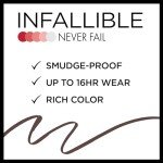L'Oreal Infallible Pencil Eyeliner with Sharpener, Black Brown