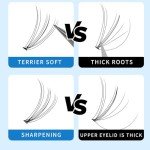 240pcs C Curl Cluster Eyelashes - Mixed Lengths