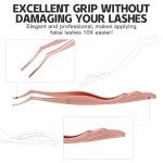 Rose Gold Curved Eyelash Applicator Tool