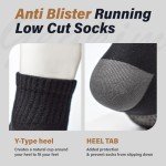 GAGKIM Ankle Compression Socks Men and Women 6 Pairs, Low Cut Running Socks - S/M