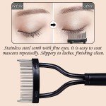 Eyelash Comb and Separator with Protective Cover