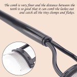 Eyelash Comb and Separator with Protective Cover