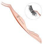 Rose Gold Curved Eyelash Applicator Tool