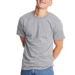 Hanes Mens Beefyt T-shirt, Heavyweight Cotton Crewneck Tee, 1 Or 2 Pack, Available In Tall Sizes Fashion-t-shirts, Light Steel - 1 Pack, 3X-Large US