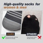 GAGKIM Ankle Compression Socks Men and Women 6 Pairs, Low Cut Running Socks - S/M