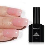 TOMICCA Pink Gel Nail Polish - Sheer Translucent Color