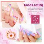 20-Color Gel Nail Polish Kit with Base & Top Coats