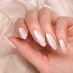 White Pearl Chrome Nail Powder Kit