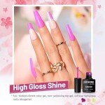 20-Color Gel Nail Polish Kit with Base & Top Coats