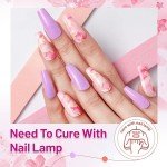 20-Color Gel Nail Polish Kit with Base & Top Coats