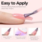 TOMICCA Pink Gel Nail Polish - Sheer Translucent Color