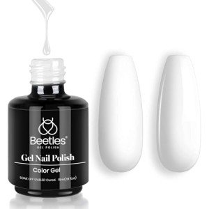 Beetles 15ml White Gel Nail Polish - DIY Glam