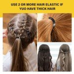 1000 Mini Black Rubber Bands for Hair Braids